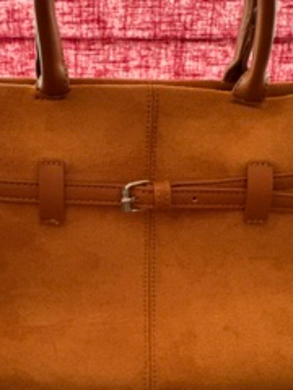 Brand New Faux Suede brown purse w/o tags